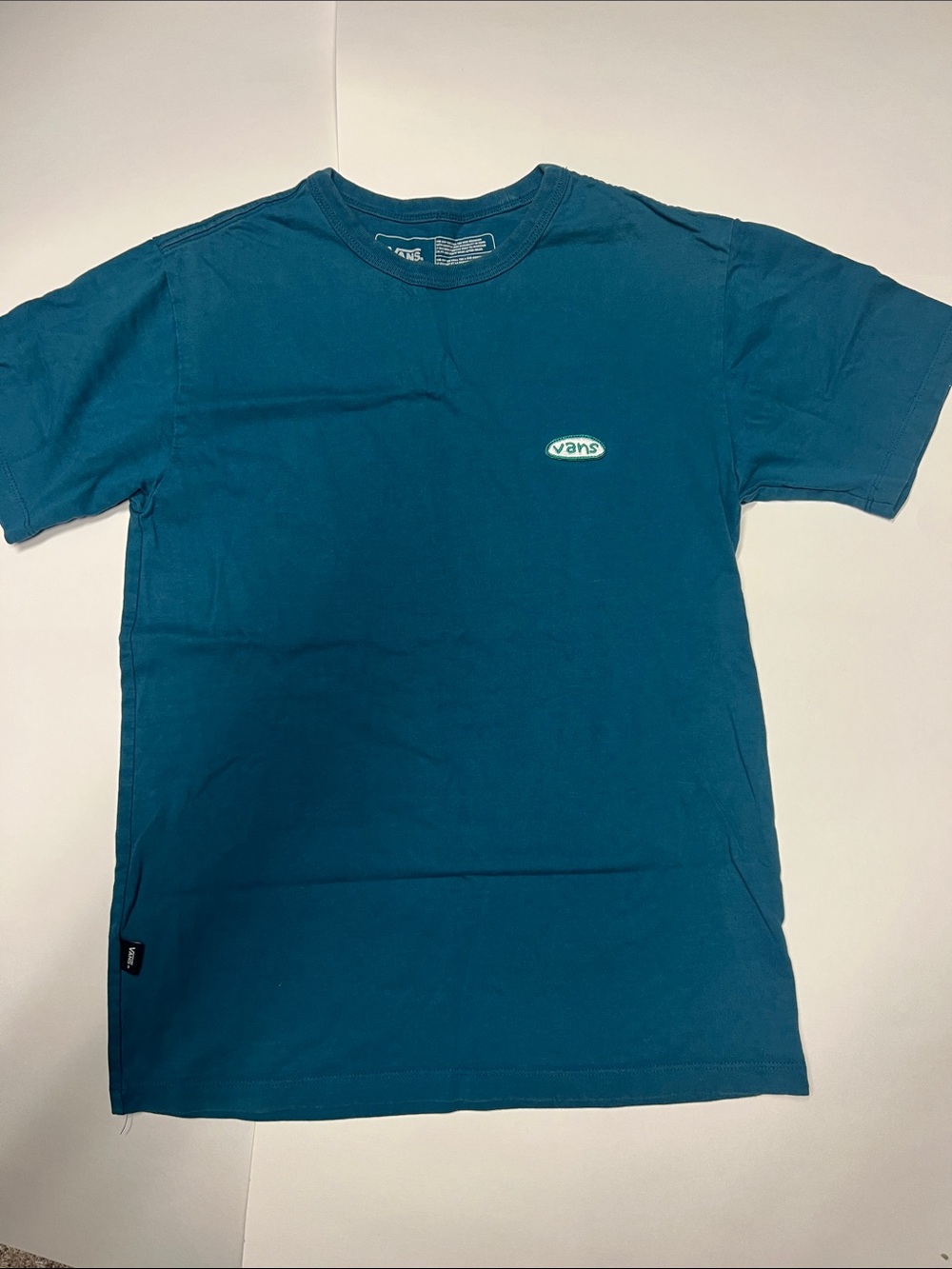 Vans Teal Blue Short-Sleeve Logo Tee
